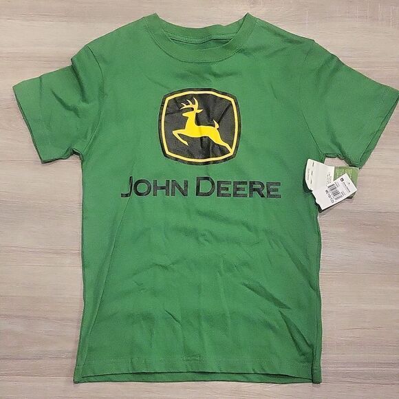 John Deere boys M 10/12  100% cotton tshirt excellent condition - Picture 2 of 2